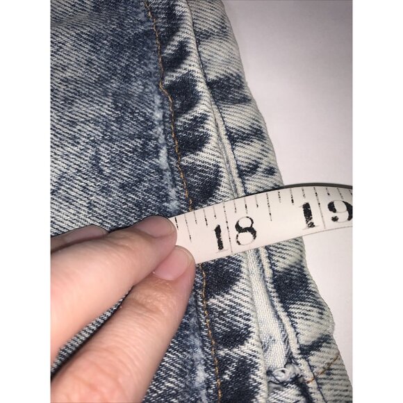 Vtg Bongo Acid Wash Denim Skirt Juniors Sz 5 Pencil - Picture 8 of 8